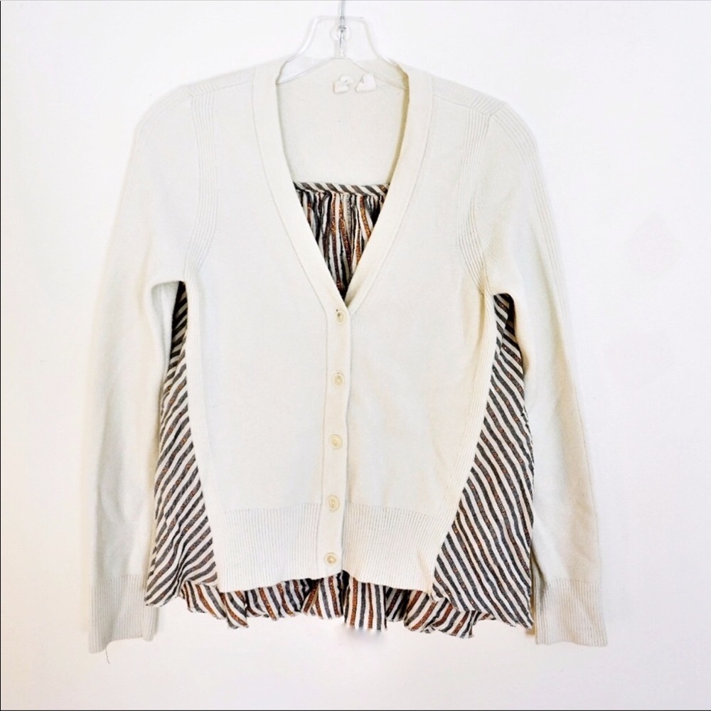 Anthropologie MOTH Button Front Flowy Cardigan XS